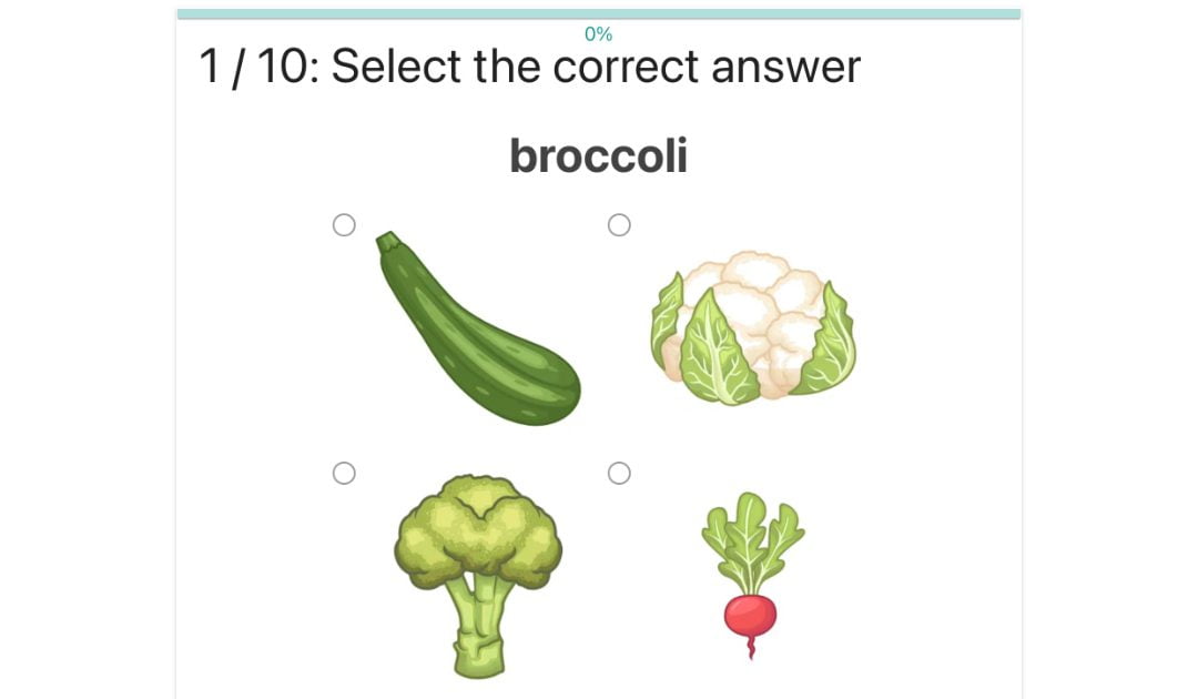 Zaznacz warzywa / Select vegetables