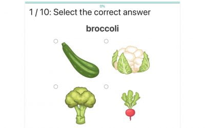 Ćwiczenie na angielskie słownictwo: Zaznacz warzywa / Select vegetables
