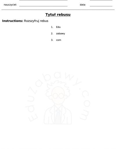 Generator: Rebus - odgadnij pierwsze litery 2