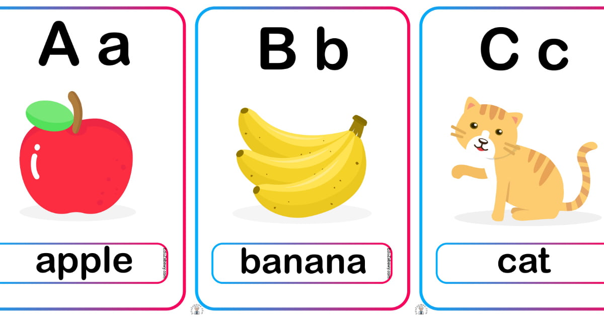 Plansze dydaktyczne po angielsku: Alfabet