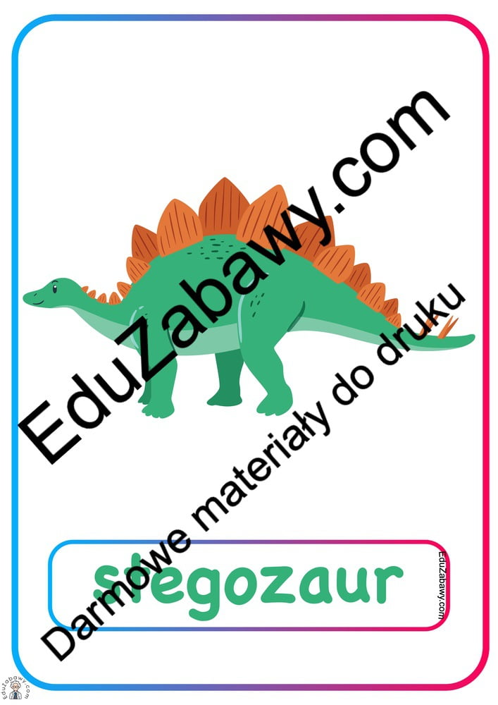 Plansze dydaktyczne: Dinozaury Dekoracje (Dzień Dinozaura) Plansze dydaktyczne Plansze dydaktyczne (Dzień zwierząt) 