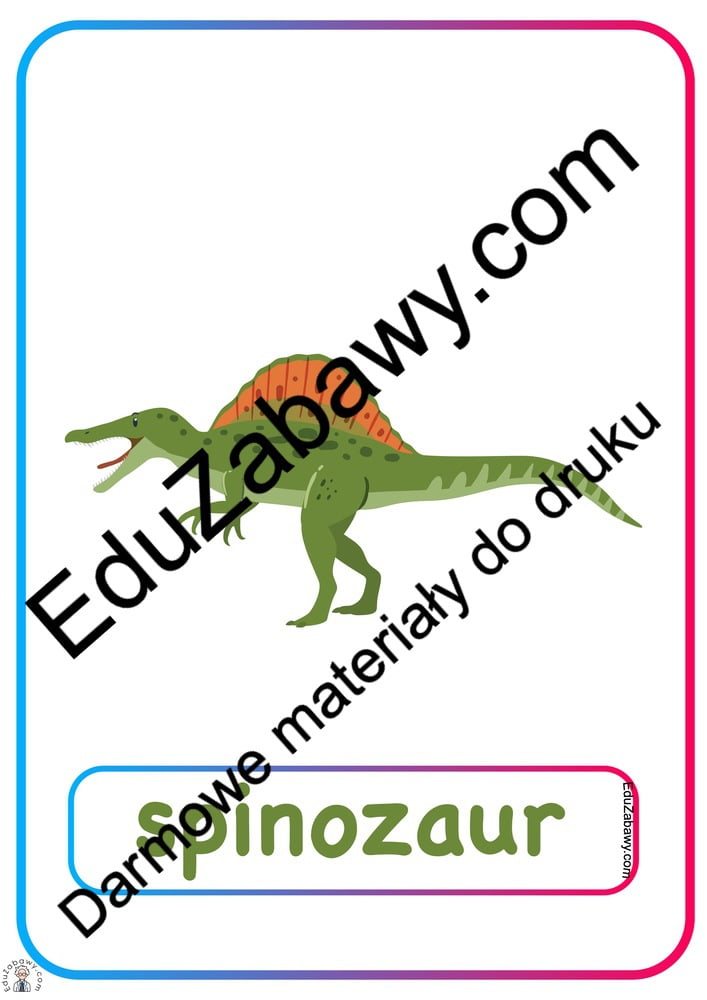 Plansze dydaktyczne: Dinozaury Dekoracje (Dzień Dinozaura) Plansze dydaktyczne Plansze dydaktyczne (Dzień zwierząt) 
