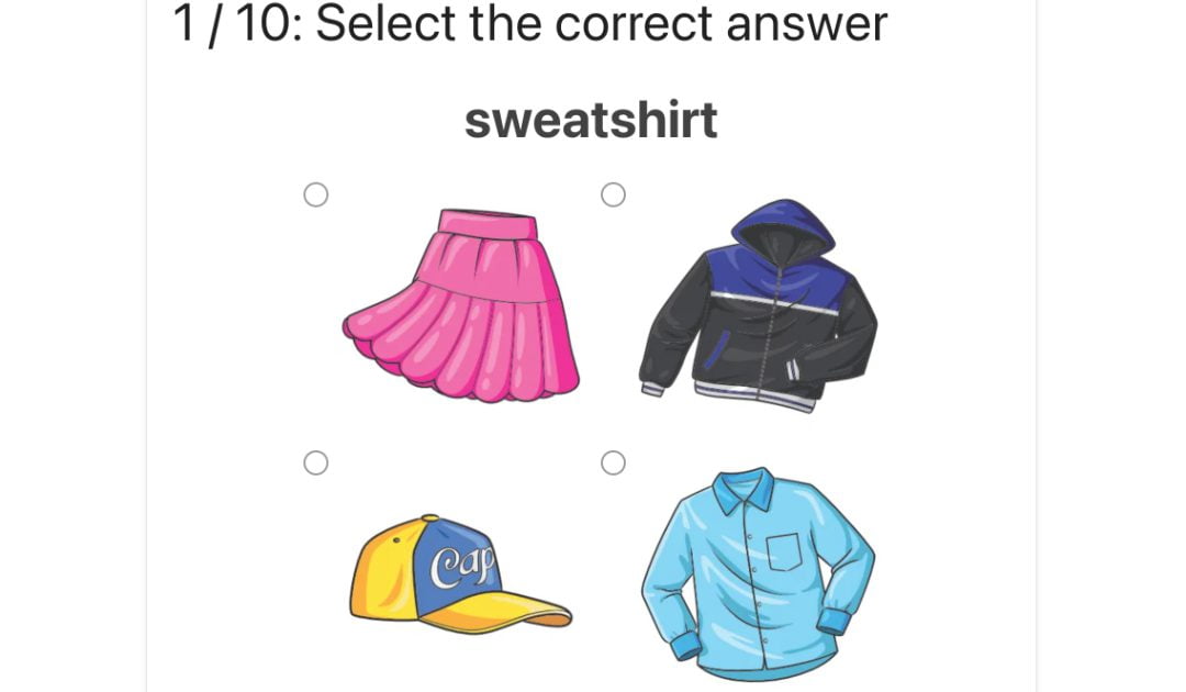 Zaznacz ubranie / Select clothes