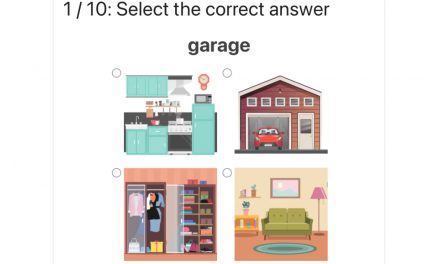 Ćwiczenie na angielskie słownictwo: Zaznacz pomieszczenie / Select the room