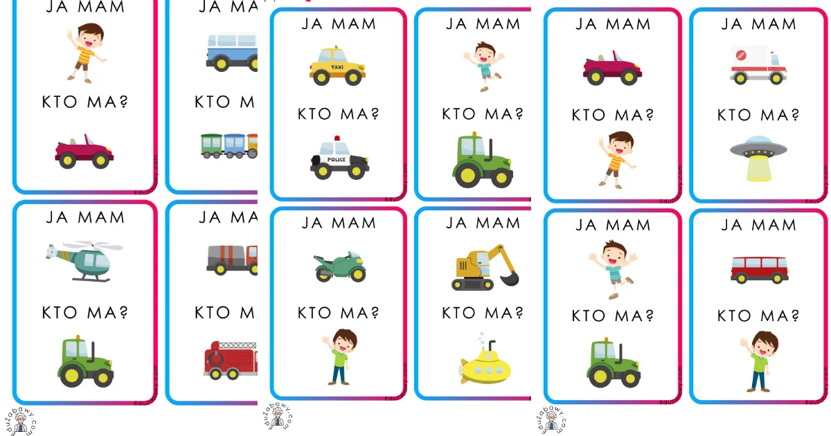 Karty pracy: Ja mam, kto ma: Dzień Chłopaka