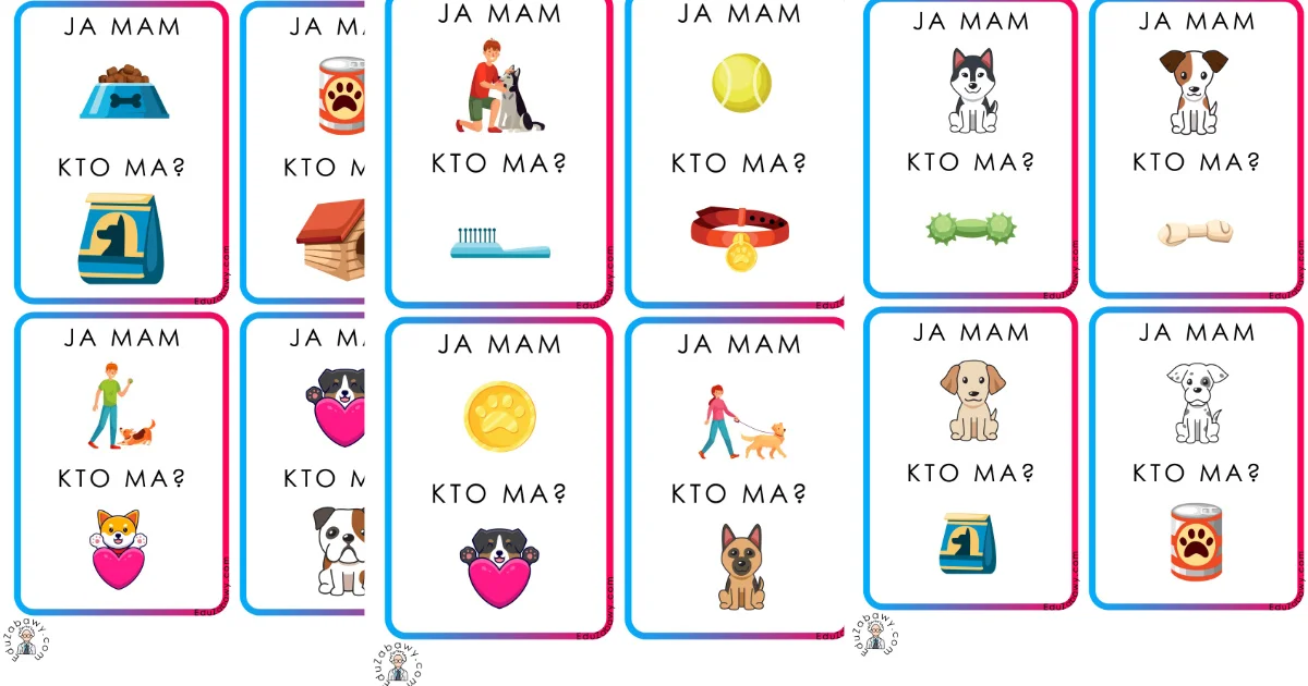 Karty pracy: Ja mam, kto ma: Dzień Kundelka