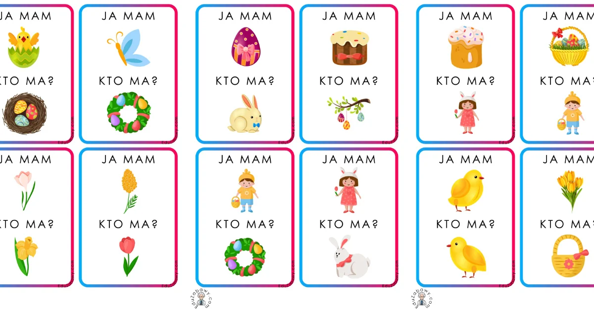 Karty pracy: Ja mam, kto ma: Wielkanoc