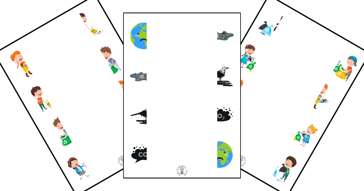 Karty pracy: Połącz połówki: Dzień Ziemi