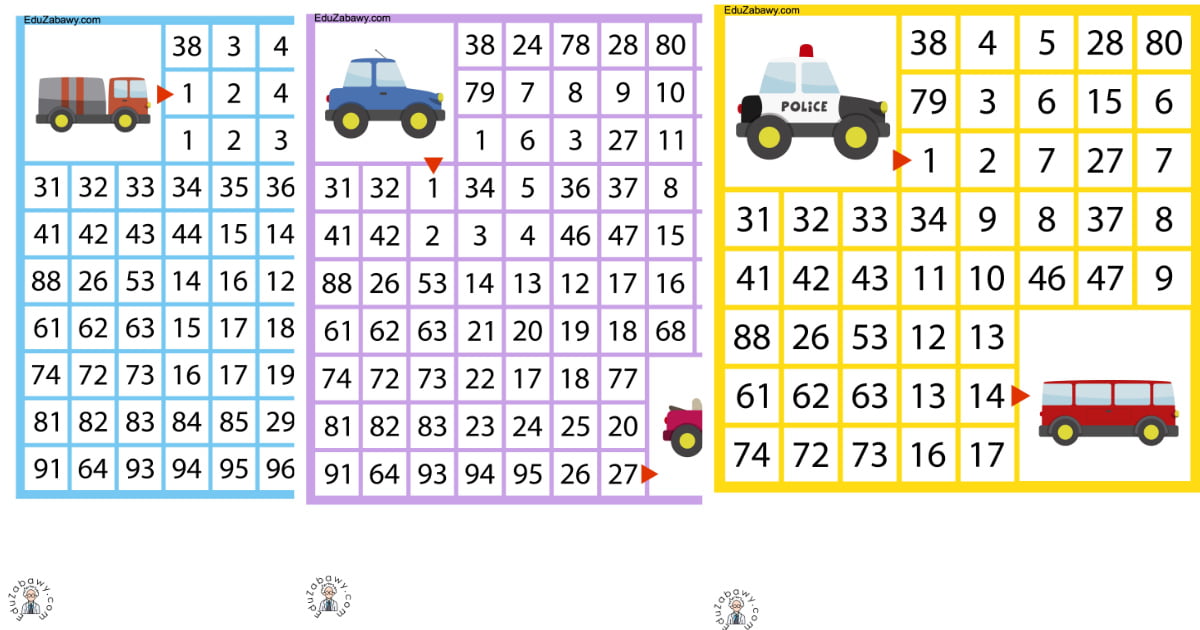 Karty pracy: Labirynty matematyczne: Dzień Chłopaka