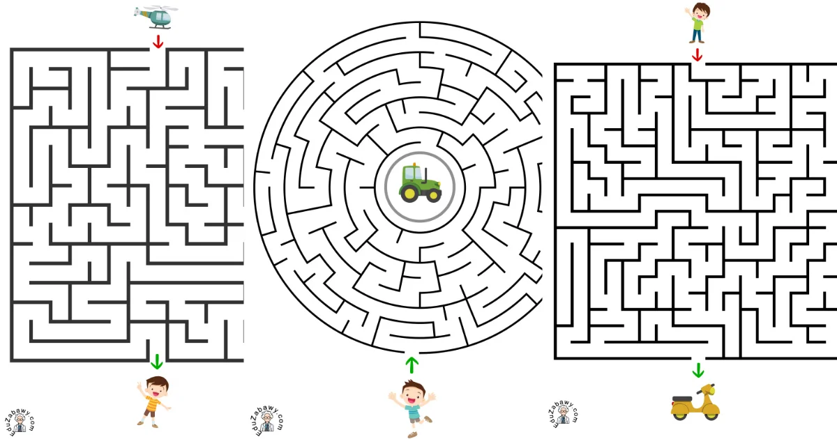 Karty pracy: Labirynty: Dzień Chłopaka