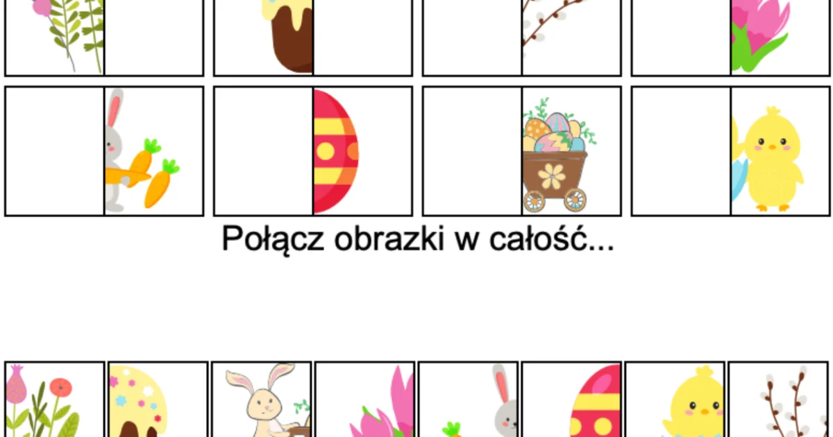 Gra online: Połącz obrazki: Wielkanoc