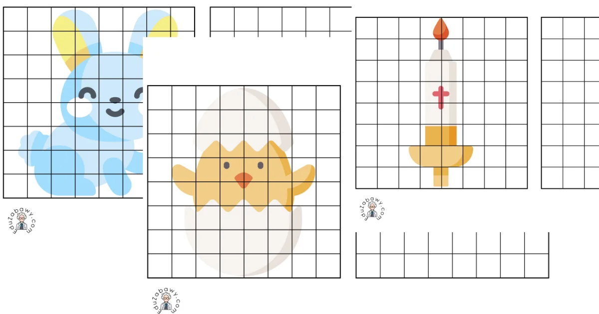 Karty pracy: Przerysuj obrazek: Wielkanoc
