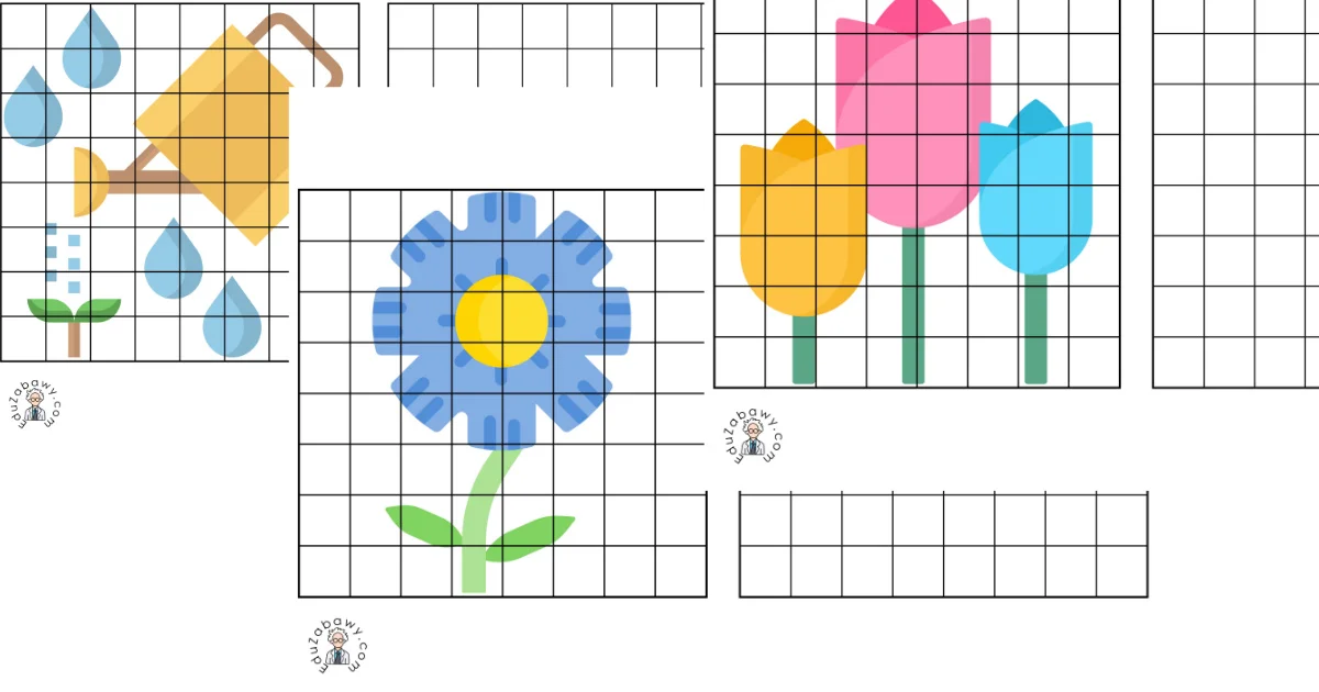 Karty pracy: Przerysuj obrazek: Wiosna