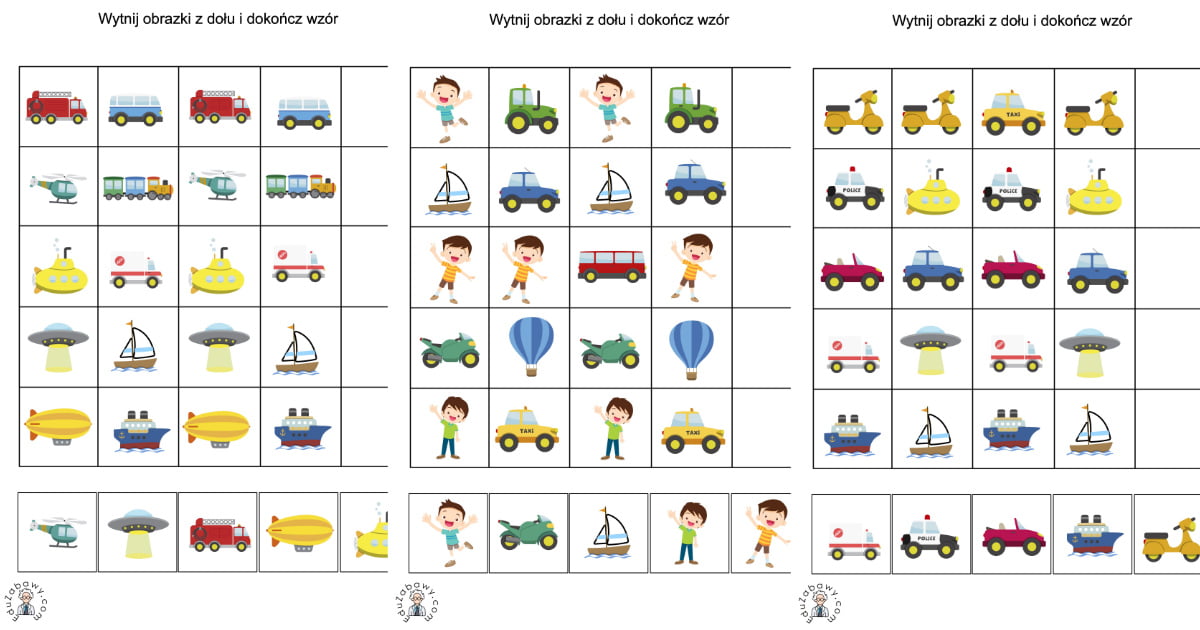 Karty pracy: Sekwencje: Dzień Chłopaka