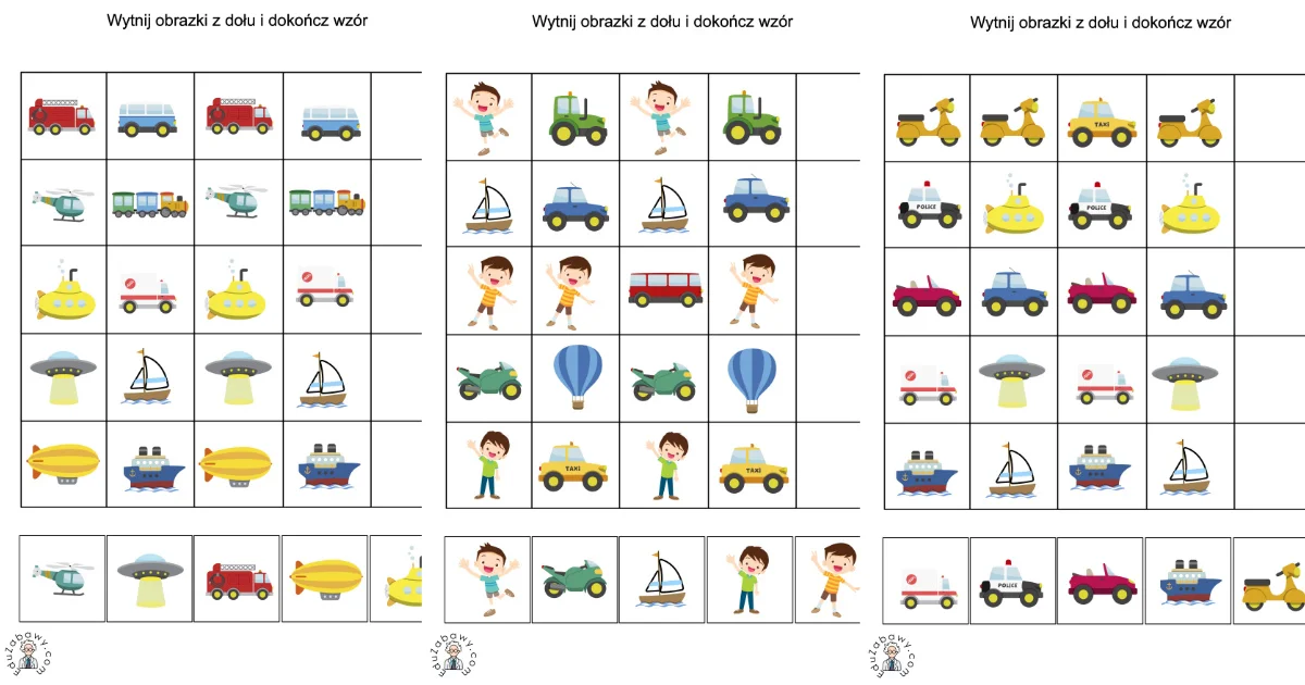 Karty pracy: Sekwencje: Dzień Chłopaka