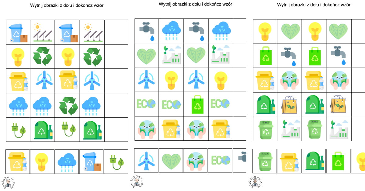 Karty pracy: Sekwencje: Dzień Ziemi