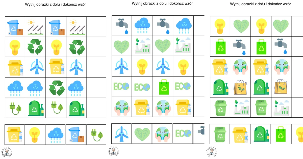 Karty pracy: Sekwencje: Dzień Ziemi