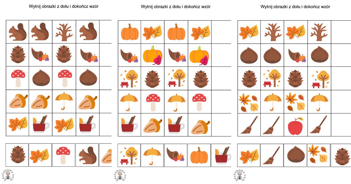 Karty pracy: Sekwencje: Jesień
