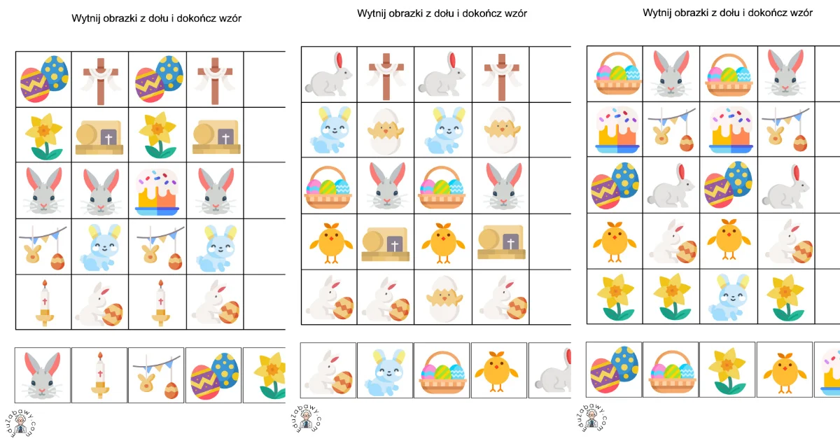 Karty pracy: Sekwencje: Wielkanoc