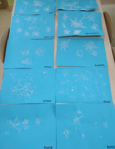 Praca plastyczna: Cukrowe śnieżynki 2