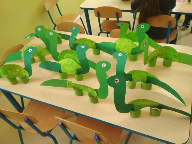 Dinozaury z rolek i talerzyków