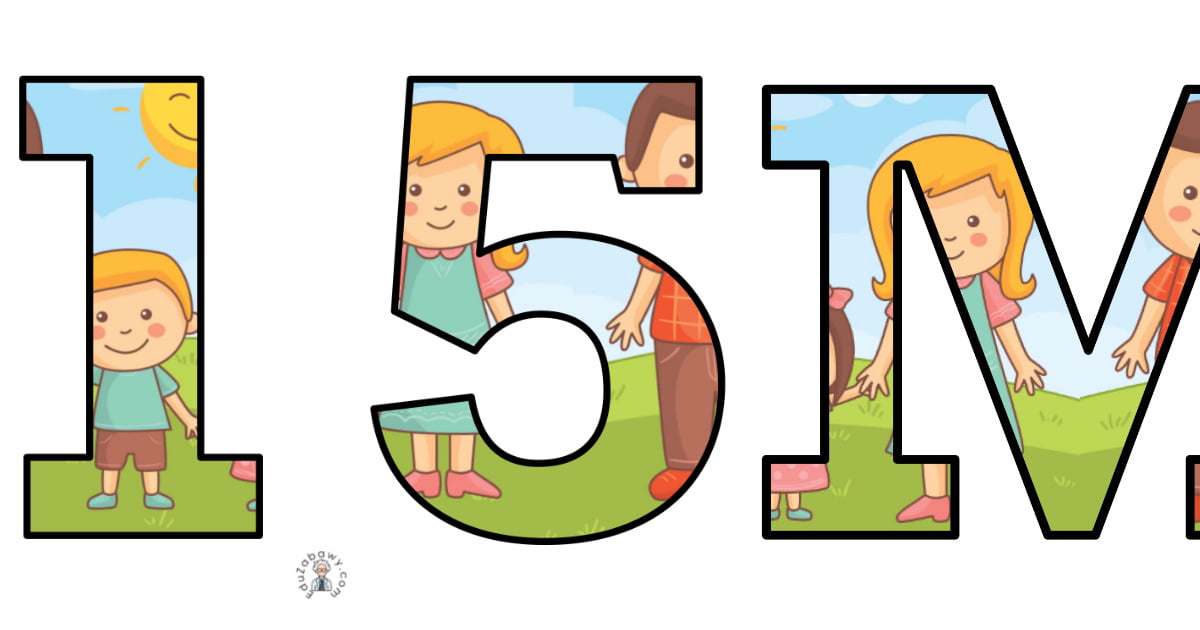 Napis do druku: 15 maja z wesołą rodziną