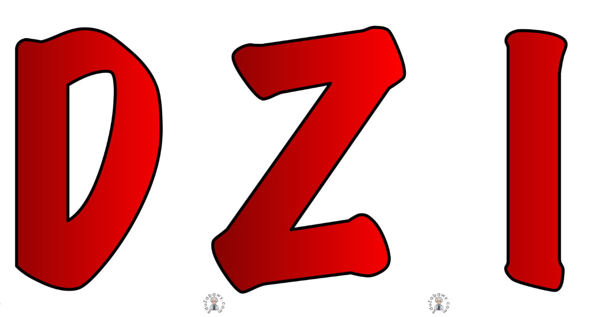 Napis do druku: Dzień Strażaka – czerwony