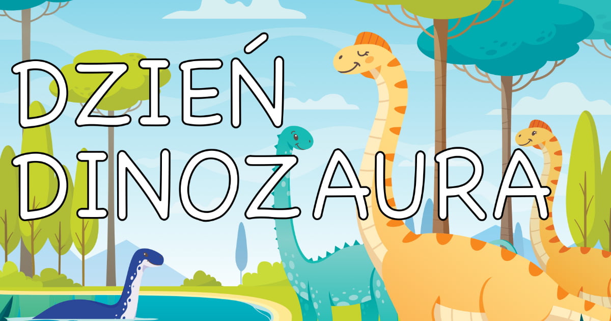Plakat do druku: na Dzień Dinozaura A4 i XXL 2