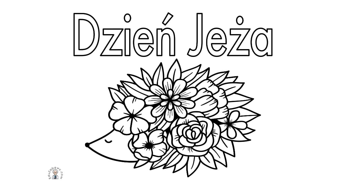 Plakat do druku: na Dzień Jeża A4 i XXL 3