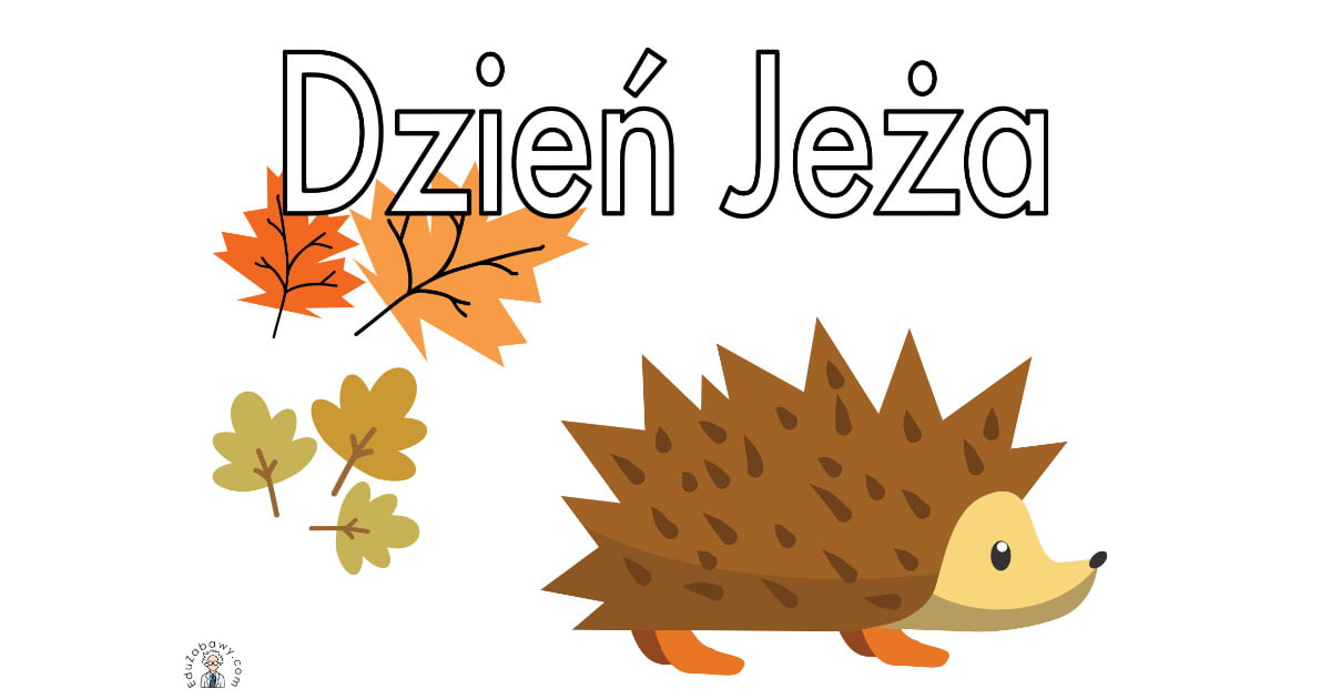 Plakat do druku: na Dzień Jeża A4 i XXL 4