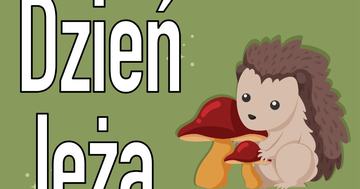 Plakat do druku: na Dzień Jeża A4 i XXL 5