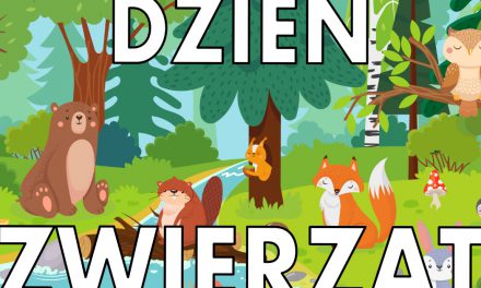 Plakat do druku: na Dzień Zwierząt A4 i XXL: Ze zwierzętami leśnymi