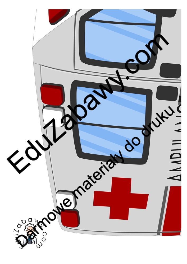 Dekoracje XXL: Karetka pogotowia / ambulans Dekoracje Dekoracje (Dzień zdrowia) Dzień zdrowia 