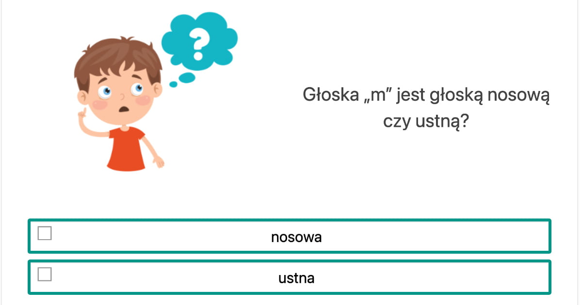 Quiz: Głoski nosowe i ustne
