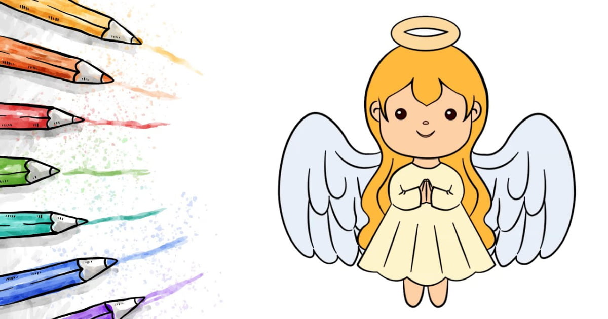 Nauka rysowania: Anioł