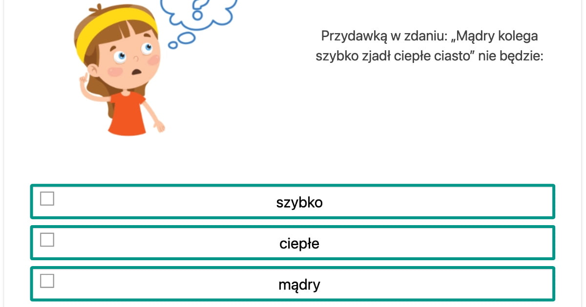 Quiz: Przydawka