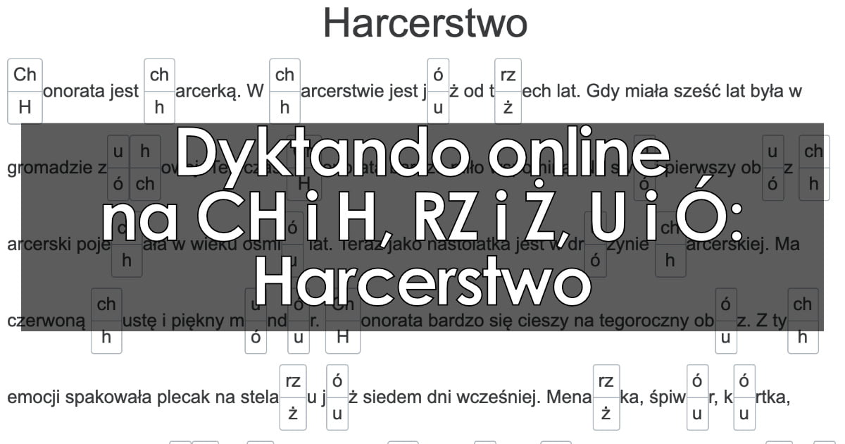 Dyktando: Harcerstwo – pisownia mieszana