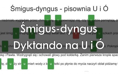 Dyktando: Śmigus-dyngus – pisownia U i Ó – długie dyktando