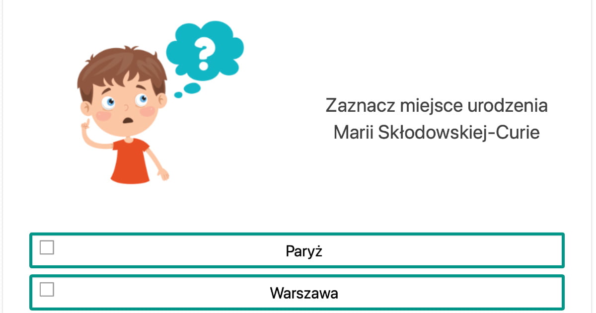 Quiz z lektury: MANIA dziewczyna inna niż wszystkie – Opowieść o Marii Skłodowskiej-Curie
