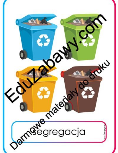 Plansze dydaktyczne: Etapy recyclingu