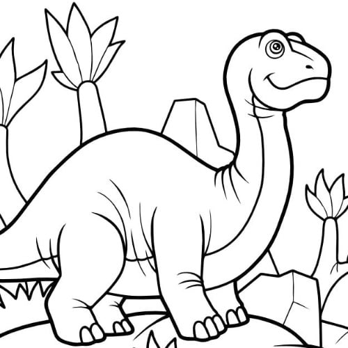 Kolorowanki online: Dinozaury