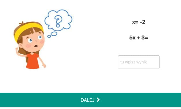 Quiz: Wartości liczbowe wyrażeń algebraicznych