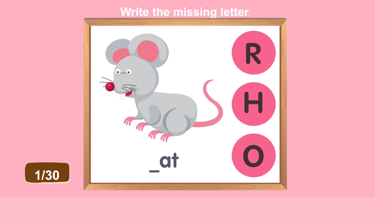 Gra online: Wpisz brakującą literę