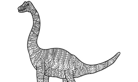 Kolorowanka: Dinozaur dla dorosłych