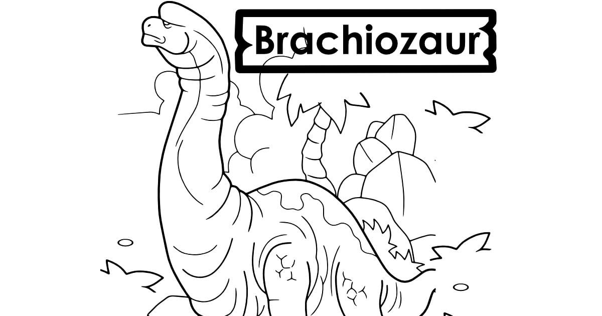Kolorowanki online: Dinozaur: Ogromny Brachiozaur