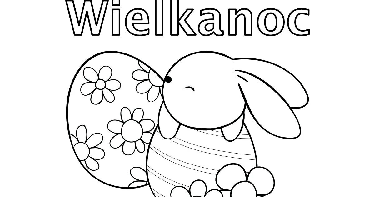 Kolorowanki online: Kartka wielkanocna
