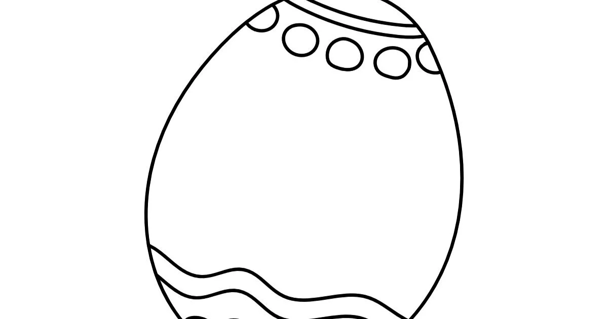 Kolorowanki online: Pisanka wielkanocna