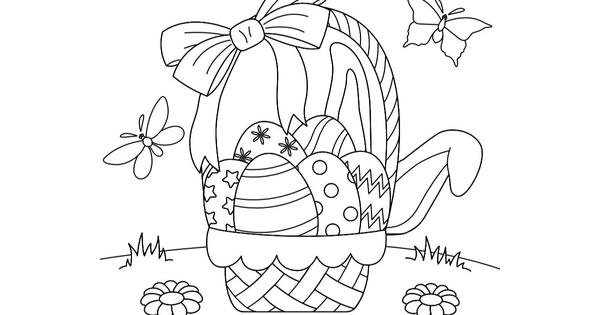 Kolorowanki online: Wiosenna święconka