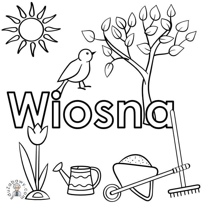 Kolorowanka online: Ogród