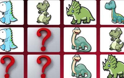 Gra online: Memory z dinozaurami